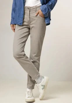 Hose im Slim Fit cozy greige