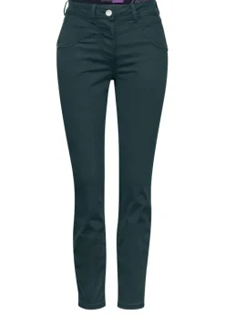 Hose im Slim Fit fir green