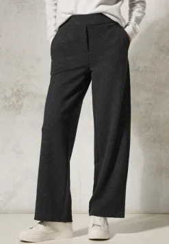 Hose mit Glitzer-Details flint grey melange