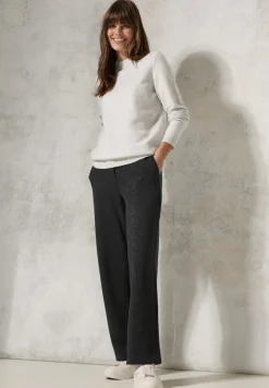 Hose mit Glitzer-Details flint grey melange