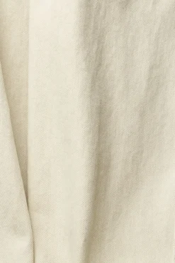Hose mit Knopfleiste sand