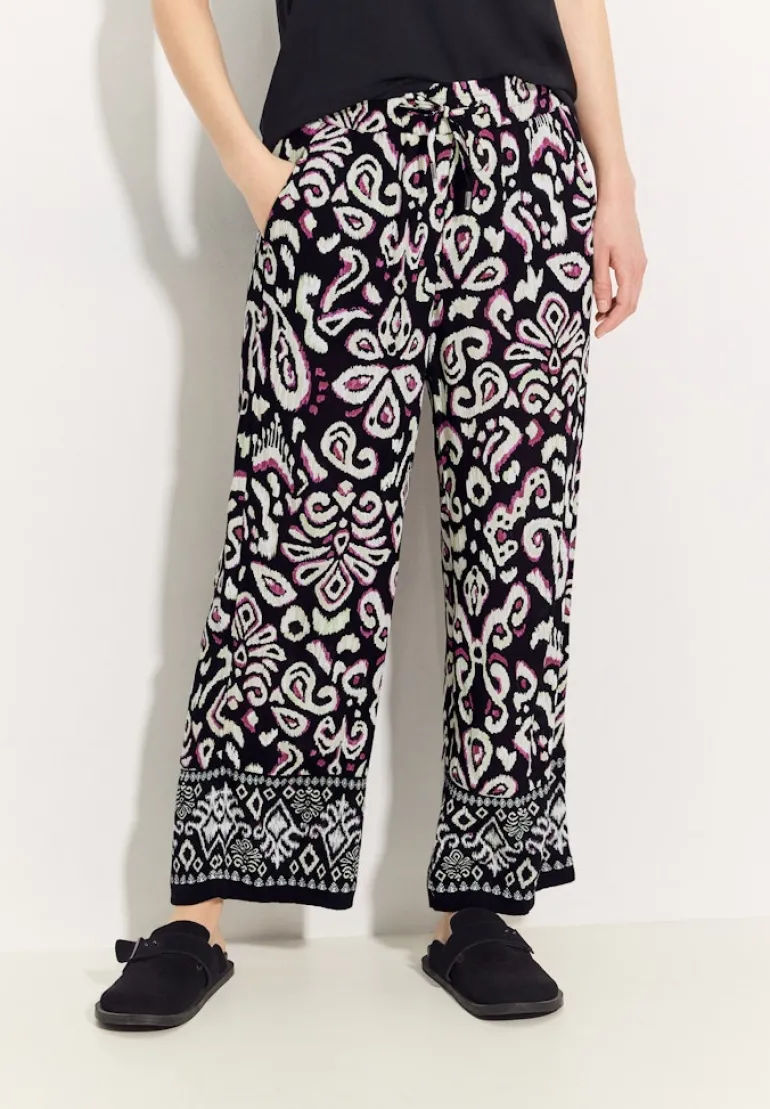 7/8 Hose mit Wide Legs black