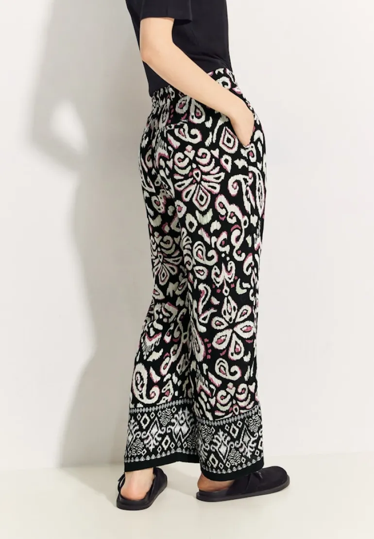 7/8 Hose mit Wide Legs black