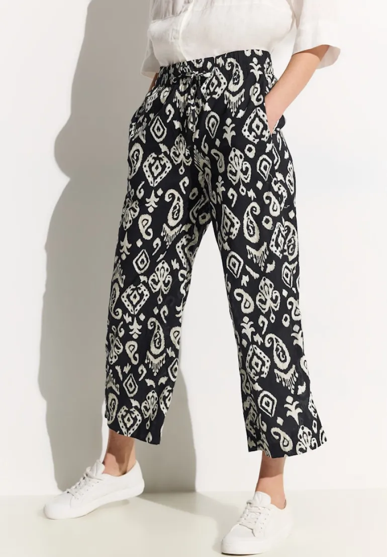 7/8 Hose mit Wide Legs black