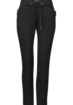 Hose mit Zipper Details black