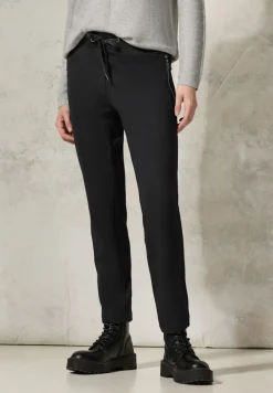 Hose mit Zipper Details black