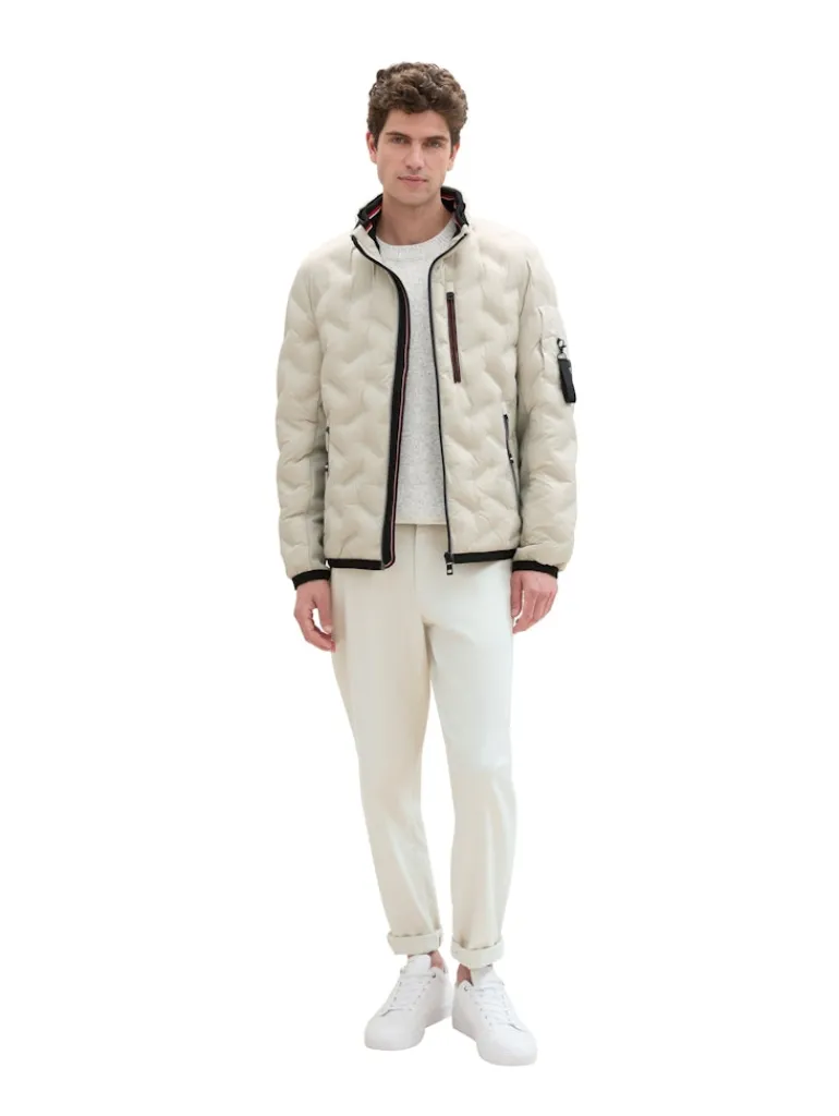 Hybrid Jacke mit Kapuze beige alfalfa