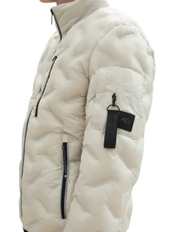 Hybrid Jacke mit Kapuze beige alfalfa