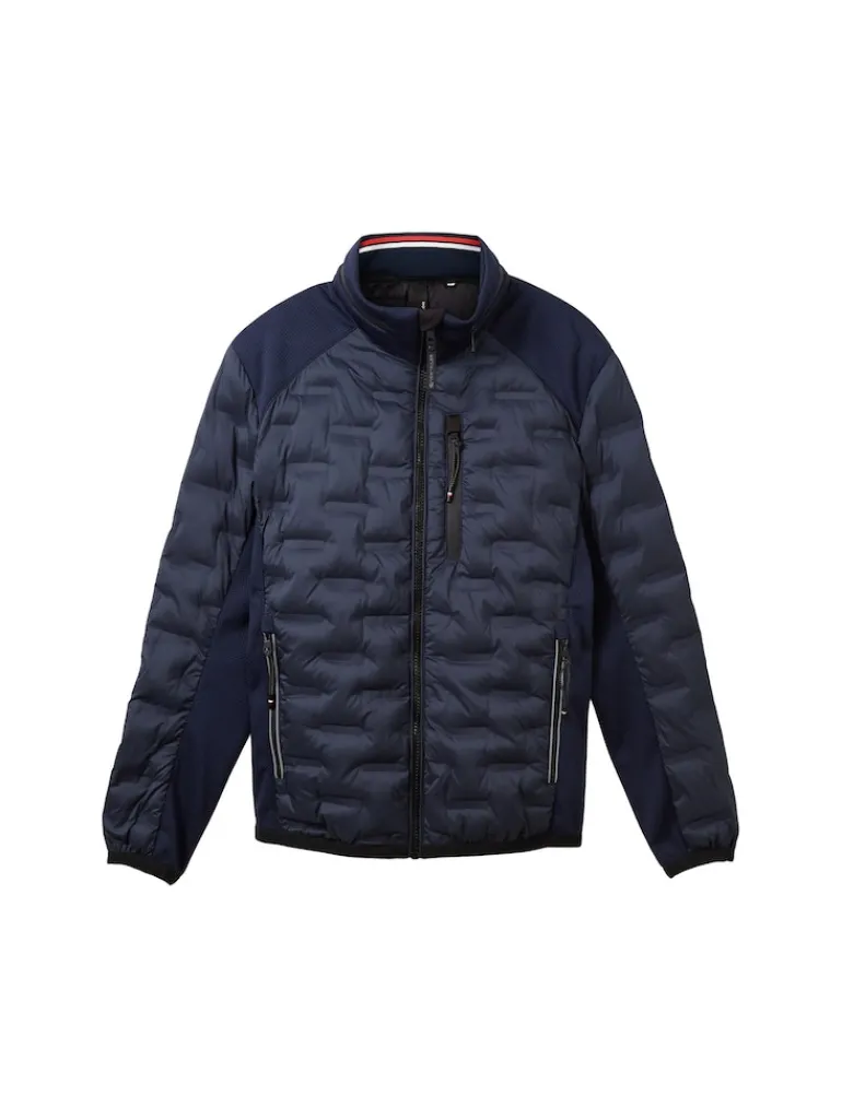 Hybrid Jacke mit recyceltem Polyester sky captain blue
