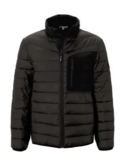 Hybrid Jacke mit Stehkragen black
