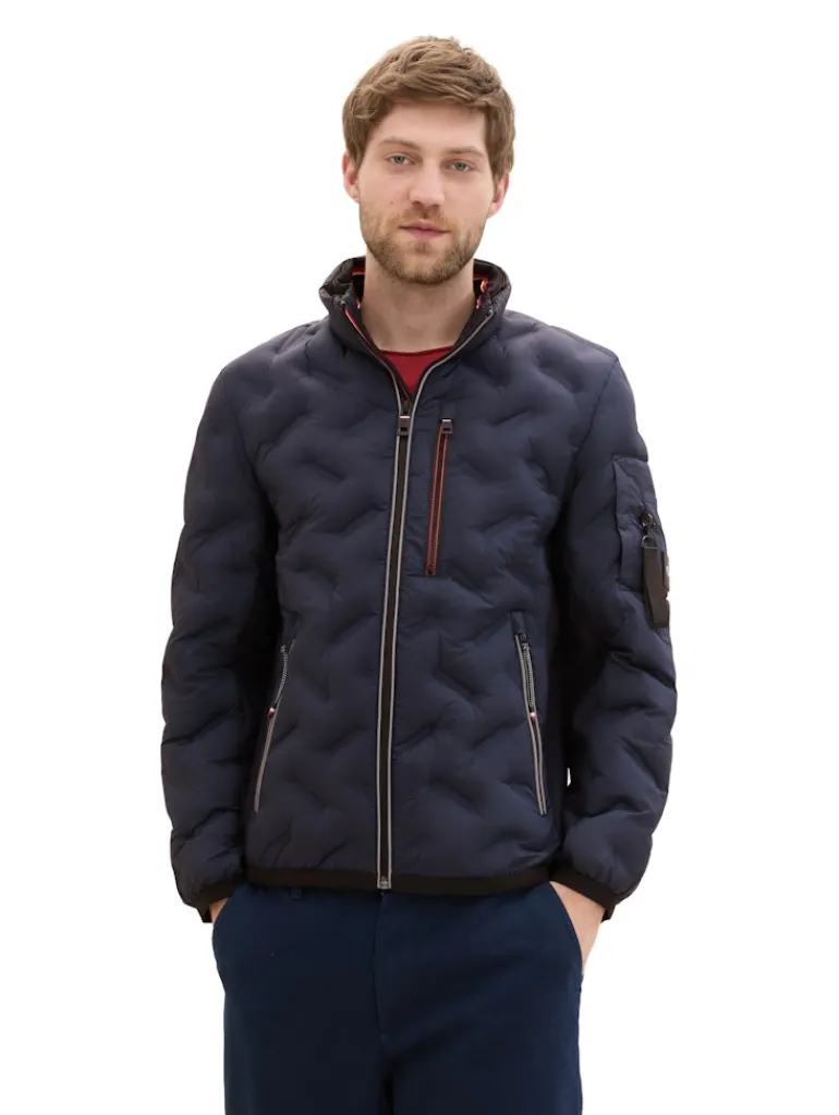 Hybrid Jacke mit verstaubarer Kapuze sky captain blue