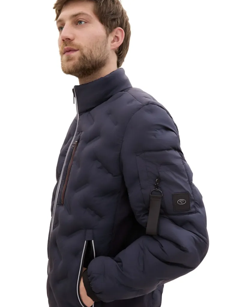 Hybrid Jacke mit verstaubarer Kapuze sky captain blue