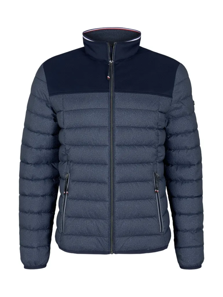 Hybrid Steppjacke blue melange structure