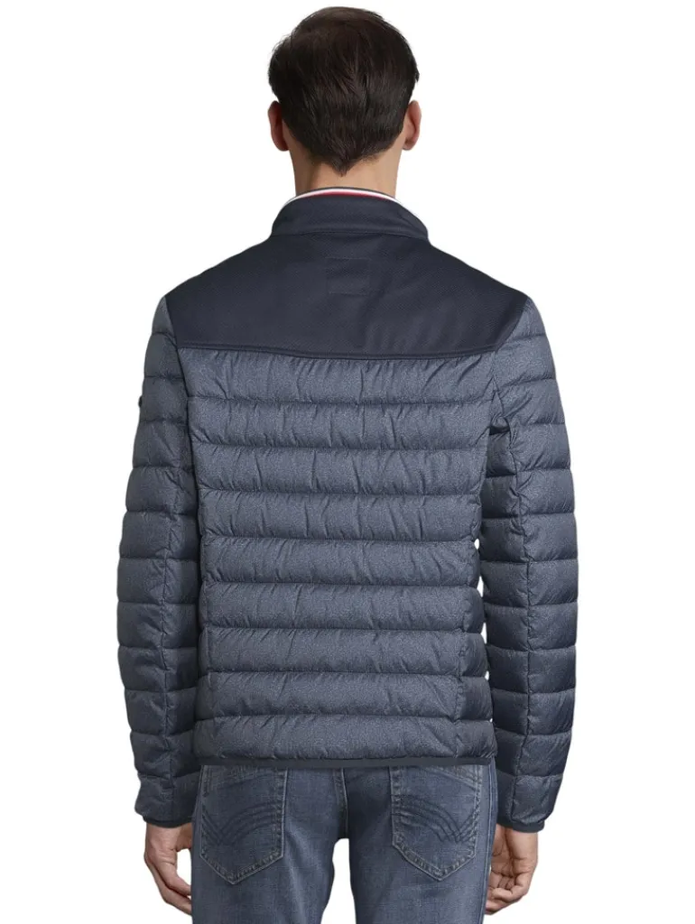 Hybrid Steppjacke blue melange structure