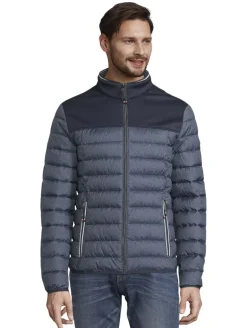 Hybrid Steppjacke blue melange structure