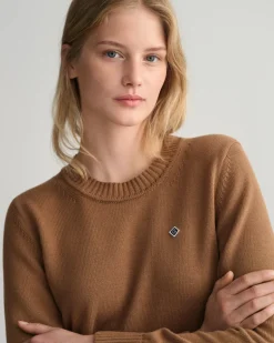 Icon G Rundhalspullover aus Baumwolle roasted walnut