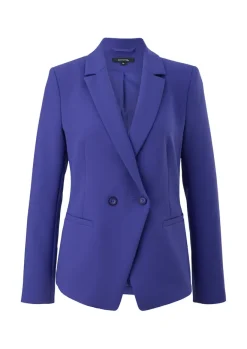 Indoor-Blazer aus Viskosestretch blau