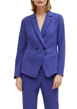 Indoor-Blazer aus Viskosestretch blau