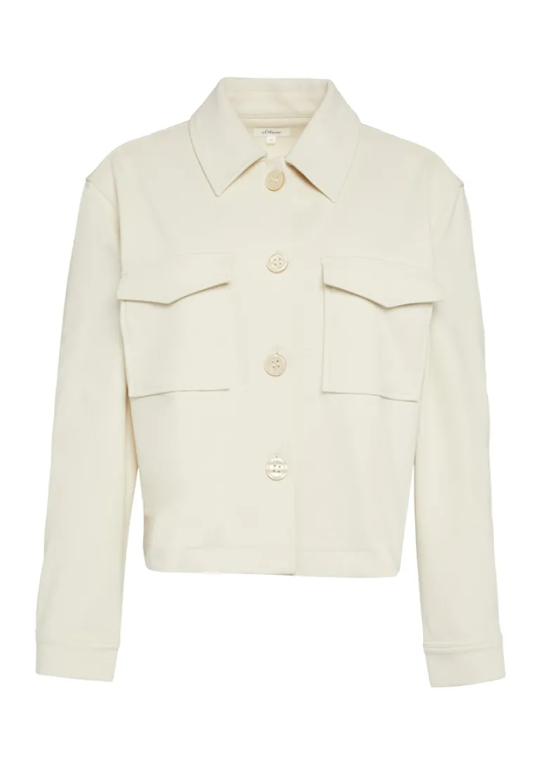 Indoor-Jacke beige