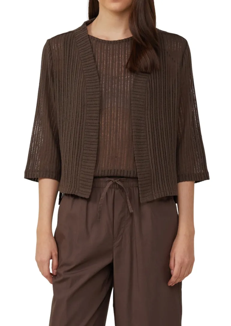 Indoor-Jacke braun