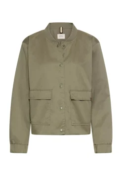 Indoor Jacke mit Bomberkragen shadow khaki