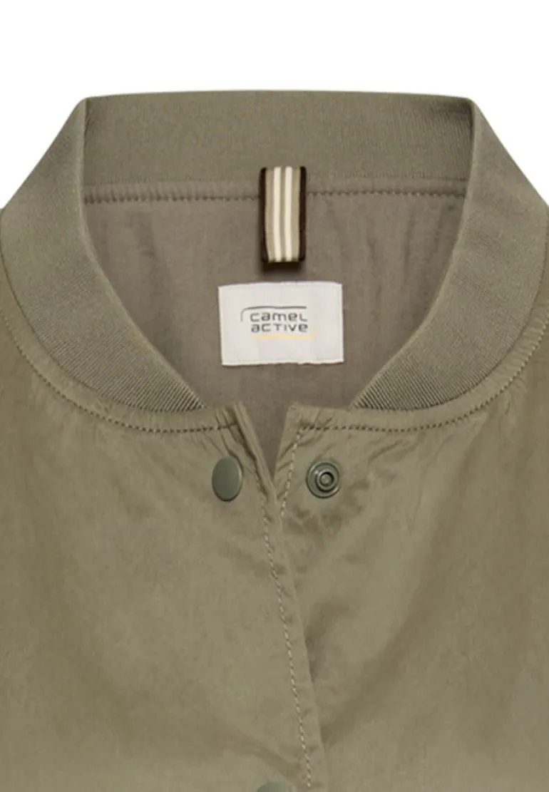 Indoor Jacke mit Bomberkragen shadow khaki