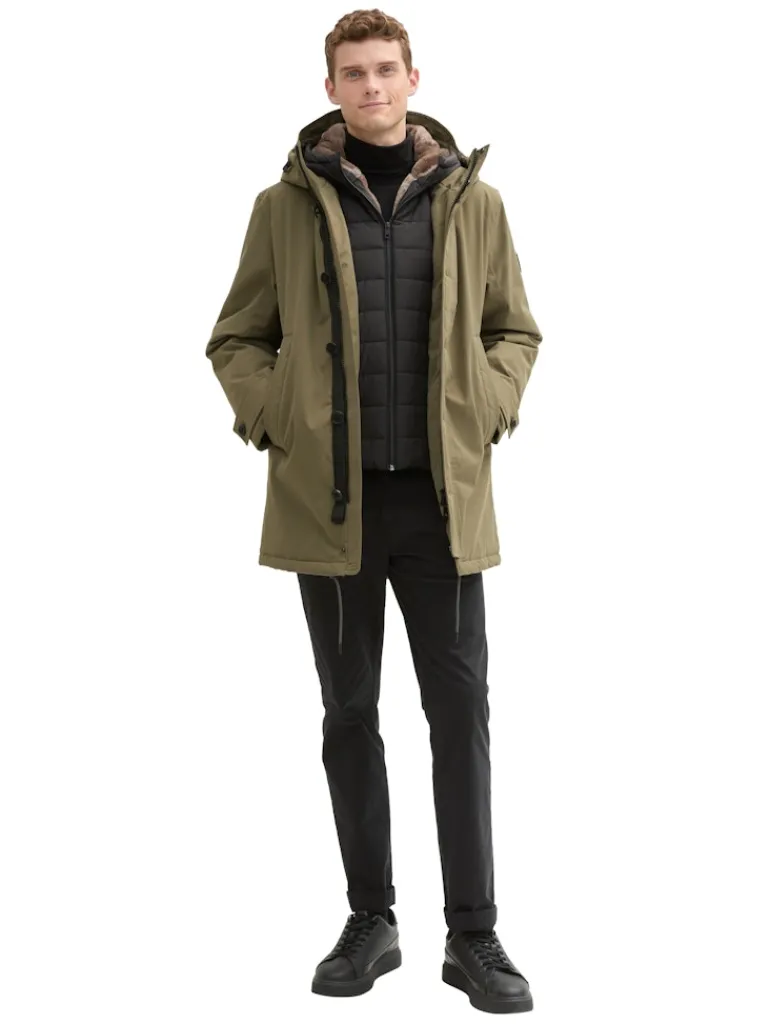 2-in-1 Parka jungle soil green