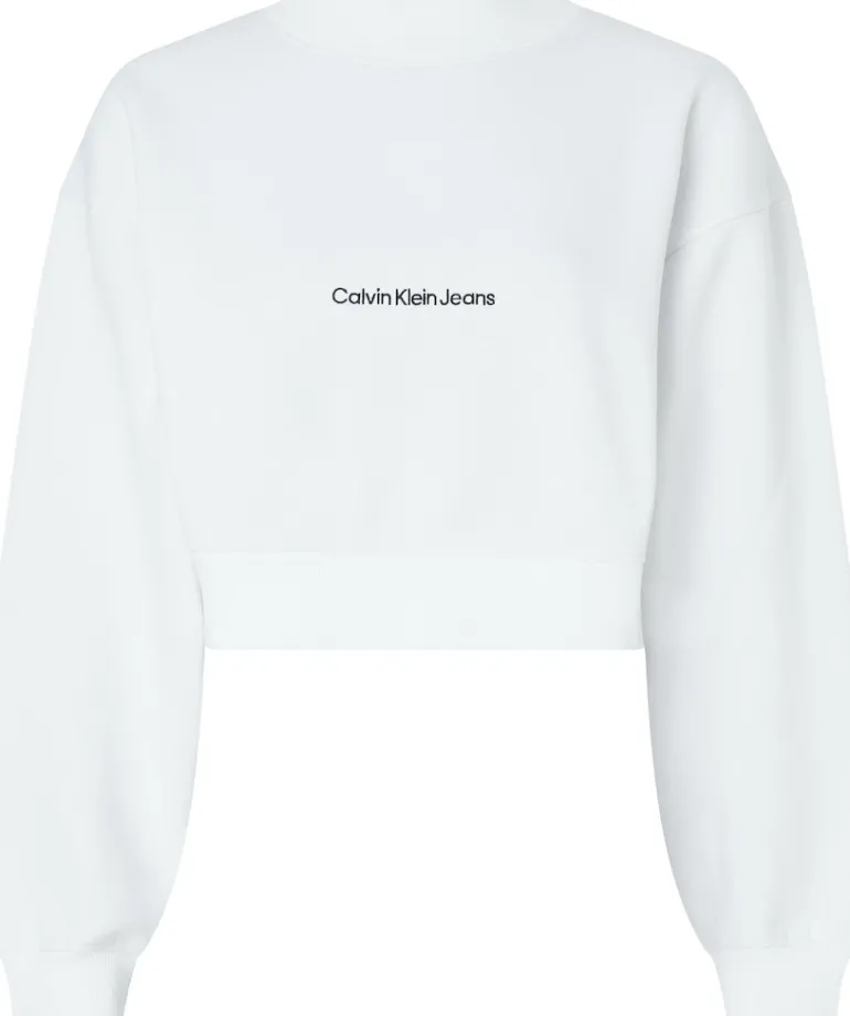 INSTITUTIONAL MOCK NECK bright white