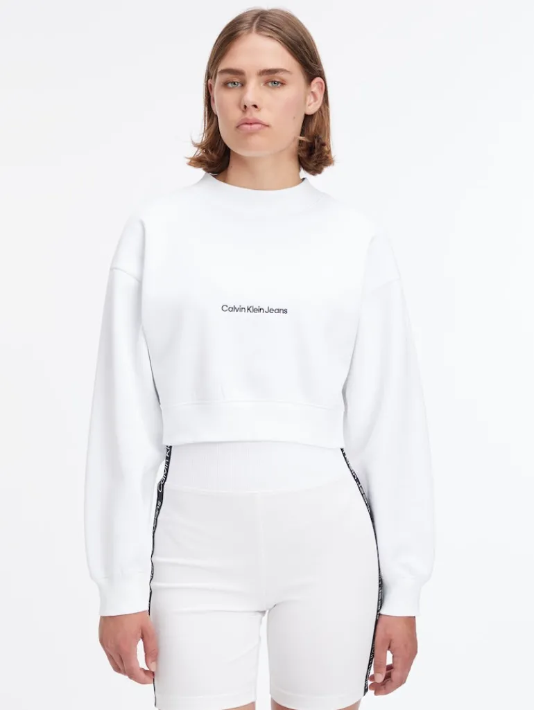 INSTITUTIONAL MOCK NECK bright white