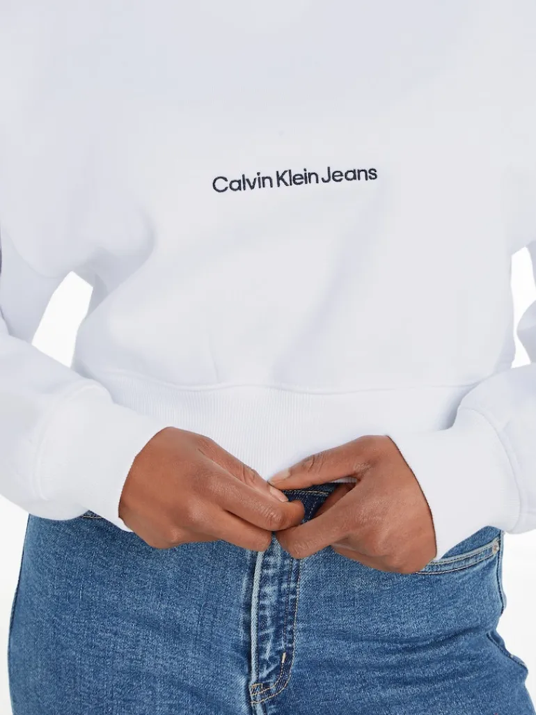 INSTITUTIONAL MOCK NECK bright white