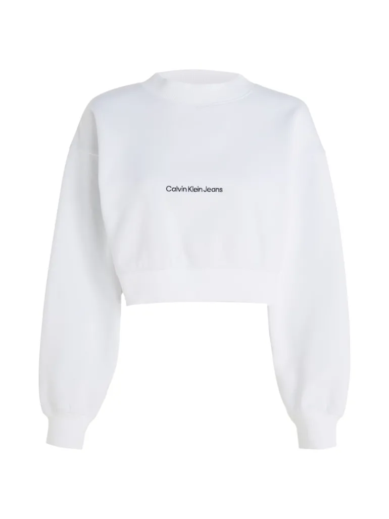 INSTITUTIONAL MOCK NECK bright white
