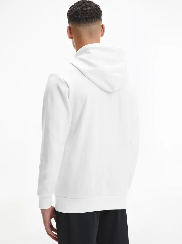 INTERLOCK MICRO LOGO HOODIE bright white