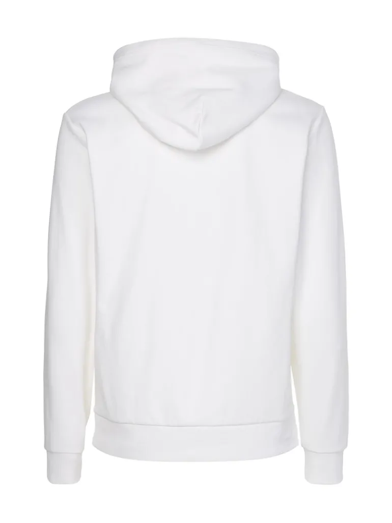 INTERLOCK MICRO LOGO HOODIE bright white