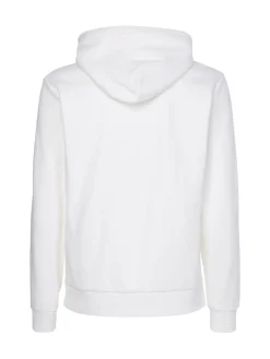 INTERLOCK MICRO LOGO HOODIE bright white