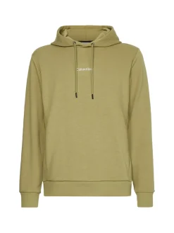INTERLOCK MICRO LOGO HOODIE sage