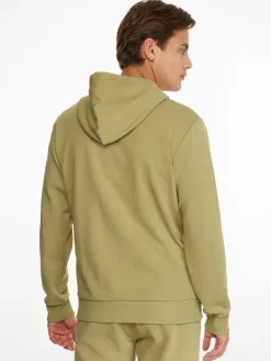 INTERLOCK MICRO LOGO HOODIE sage