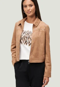 Jacke in Wildlederoptik cinnamon swirl