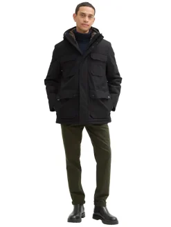 Jacke mit abnehmbarer Kapuze black