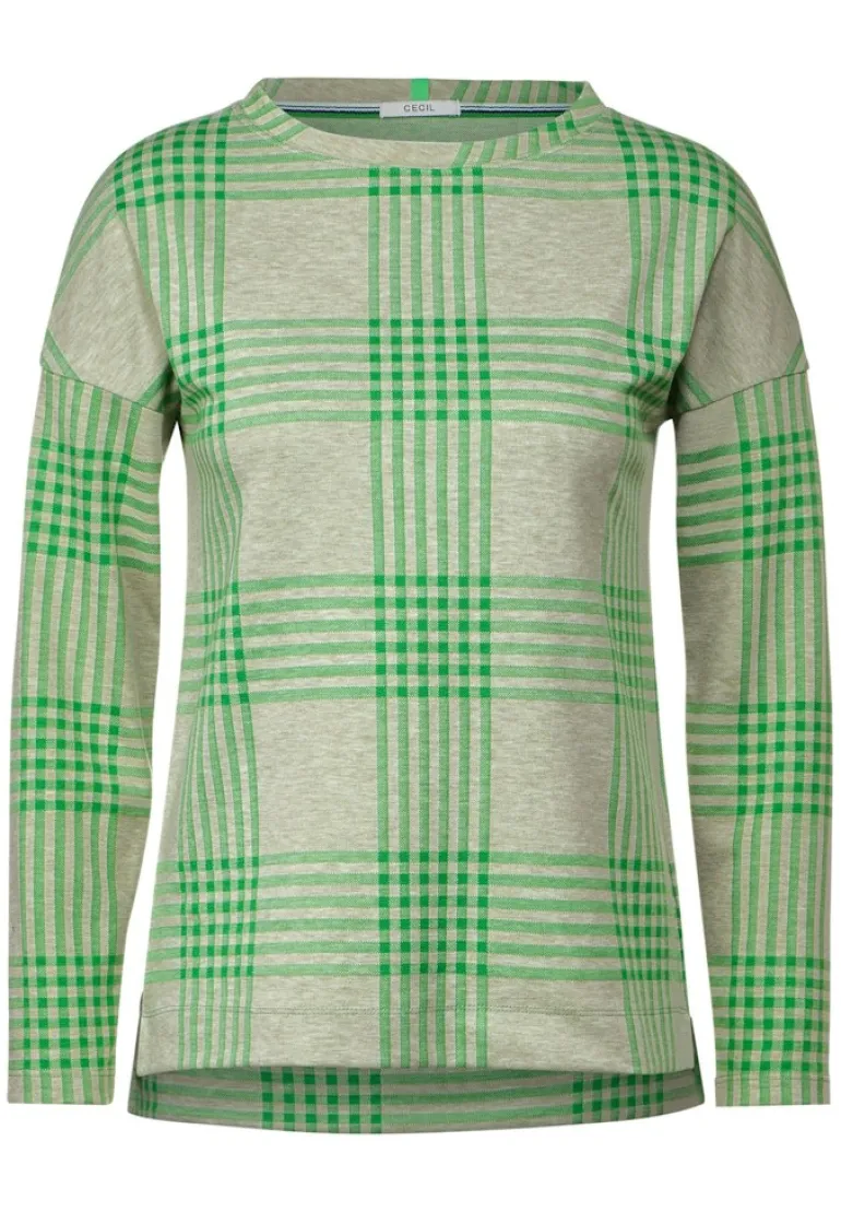 Jacquard Karoshirt celery green