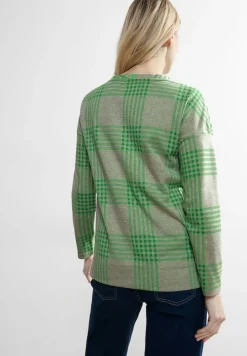 Jacquard Karoshirt celery green