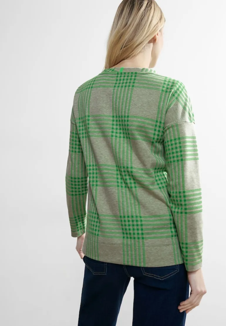 Jacquard Karoshirt celery green