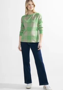 Jacquard Karoshirt celery green