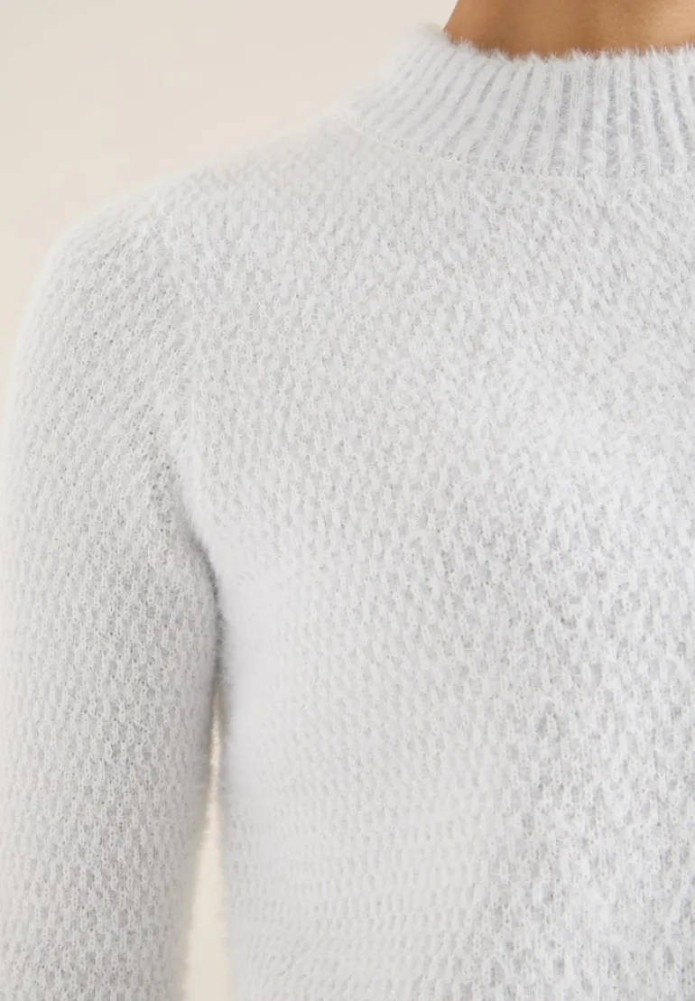 Jacquard Pullover luna grey melange