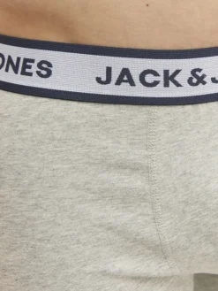JACSOLID BOXER BRIEFS 3 PACK NOOS light grey melange