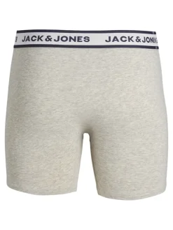 JACSOLID BOXER BRIEFS 3 PACK NOOS light grey melange