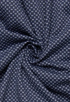 Japanese Knitted Jersey Langarm dunkelblau