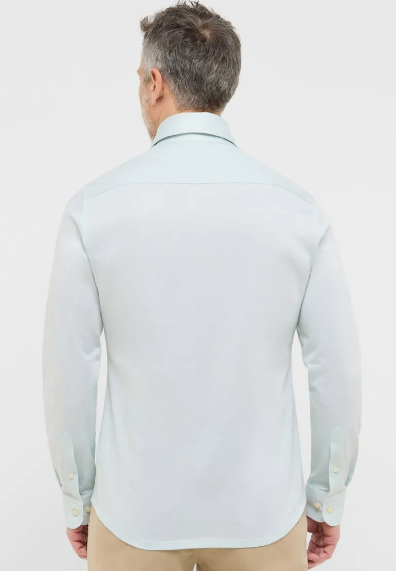 Japanese Knitted Single-Jersey Langarm grün