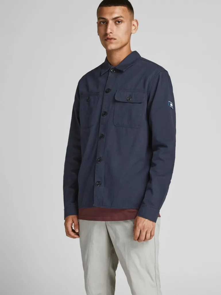 JCOBEN CLASSIC OVERSHIRT LS SN navy blazer