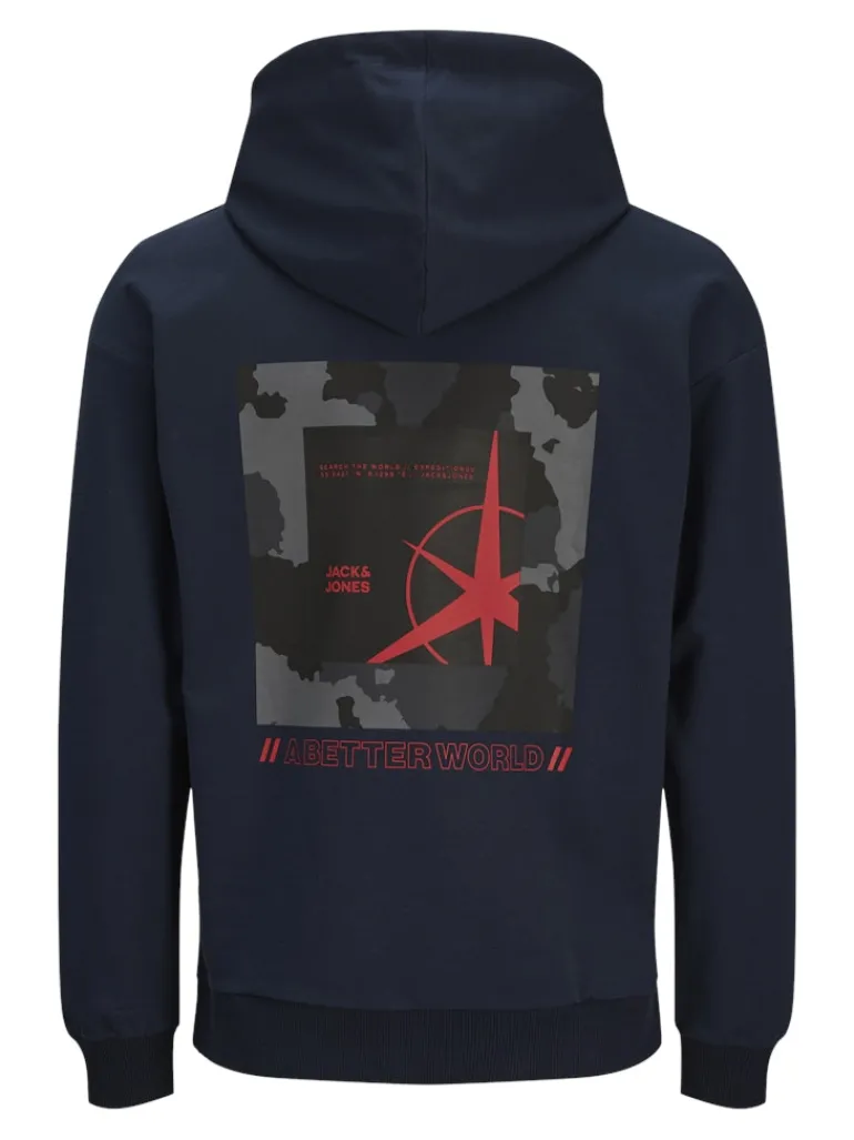 JCOFILO SWEAT HOOD SN navy blazer
