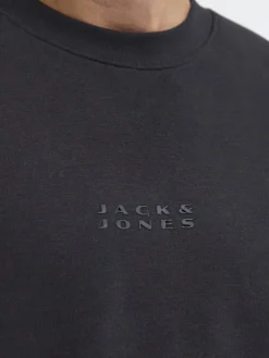JCOPOINT SWEAT BADGE CREW NECK BF black